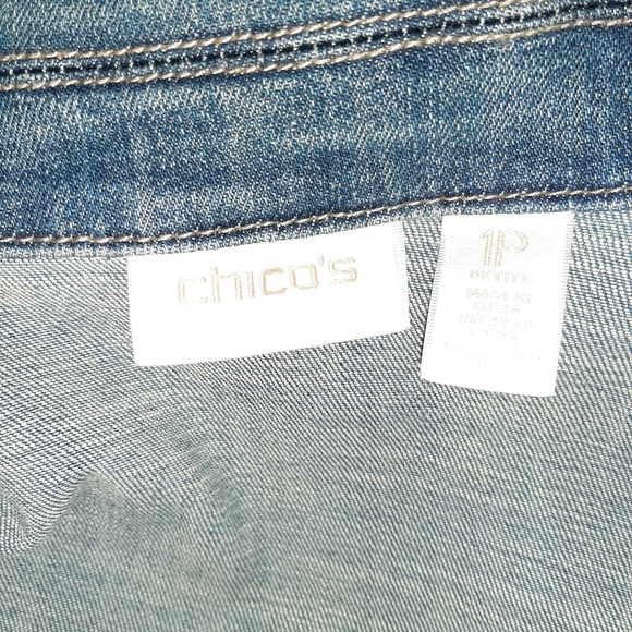 Chico's denim jacket - Picture 5 of 10